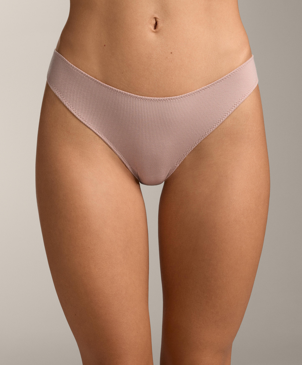 OYSHO Набор из пяти классические трусиков с U-образным кроем из хлопка, коралловый