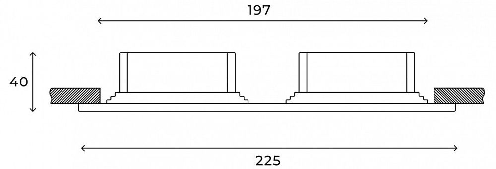 Встраиваемый светильник Hesby Lighting Drammen HSBL_0092