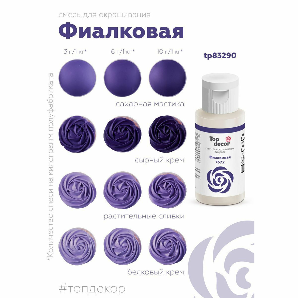 Краситель Топ Декор Фиалковый 30мл