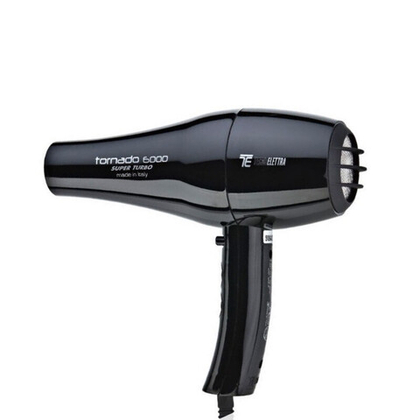 TecnoElettra Tornado 6000 Super Turbo Black Профессиональный фен для волос 2400Вт