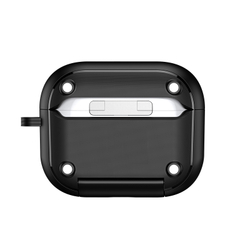 Усиленный чехол черного цвета с замком и подставкой для наушников AirPods Pro 3, серия PECQ Series от Dux Ducis