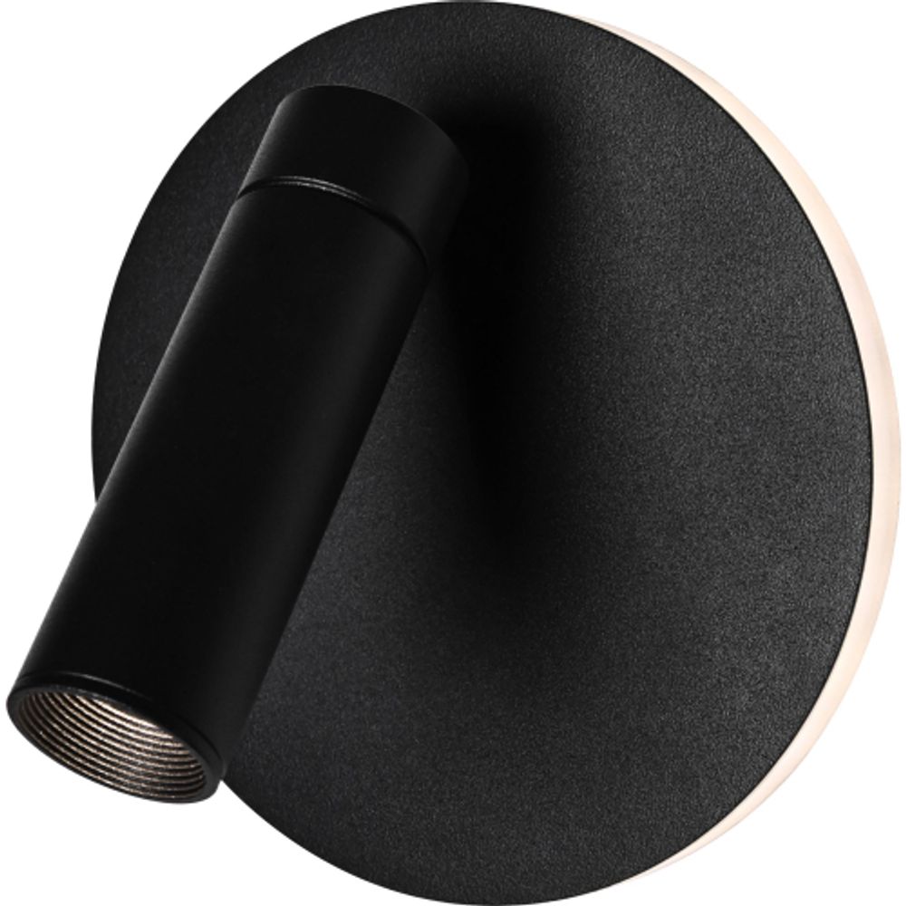 Светильник декоративный настенный светодиодный ЭРА EDGAR WL55 BK COB 5Вт / SMD 7Вт 4000К IP20 черный | Настенная подсветка