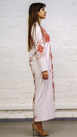 Платье "Тератология", по мотивам заставки в псалтире царя Иоанна Васильевича Грозного, 14 век