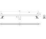 Душевой трап 60 см WONZON & WOGHAND, Темный графит (WW-65406M-GM)