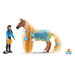 Schleich - Софийская красавица Лошадь с укладкой волос Ким и Карамело Стартовый набор 42585 / артикул   42585  / GTIN 4059433574400