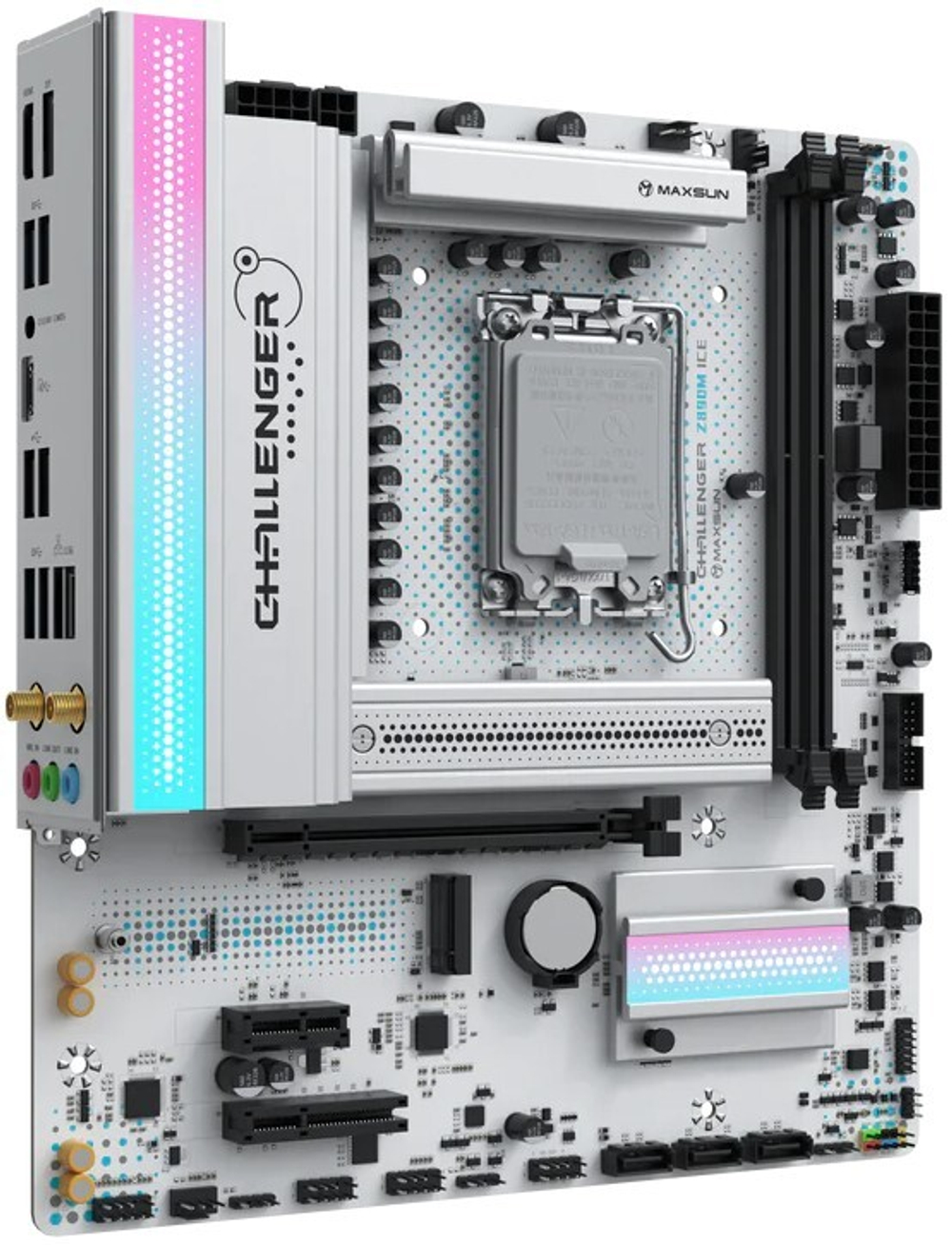 Материнская плата mATX MAXSUN MS-Challenger Z890M WIFI ICE