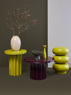 Подсвечник Laminaria, 23 см, лайм