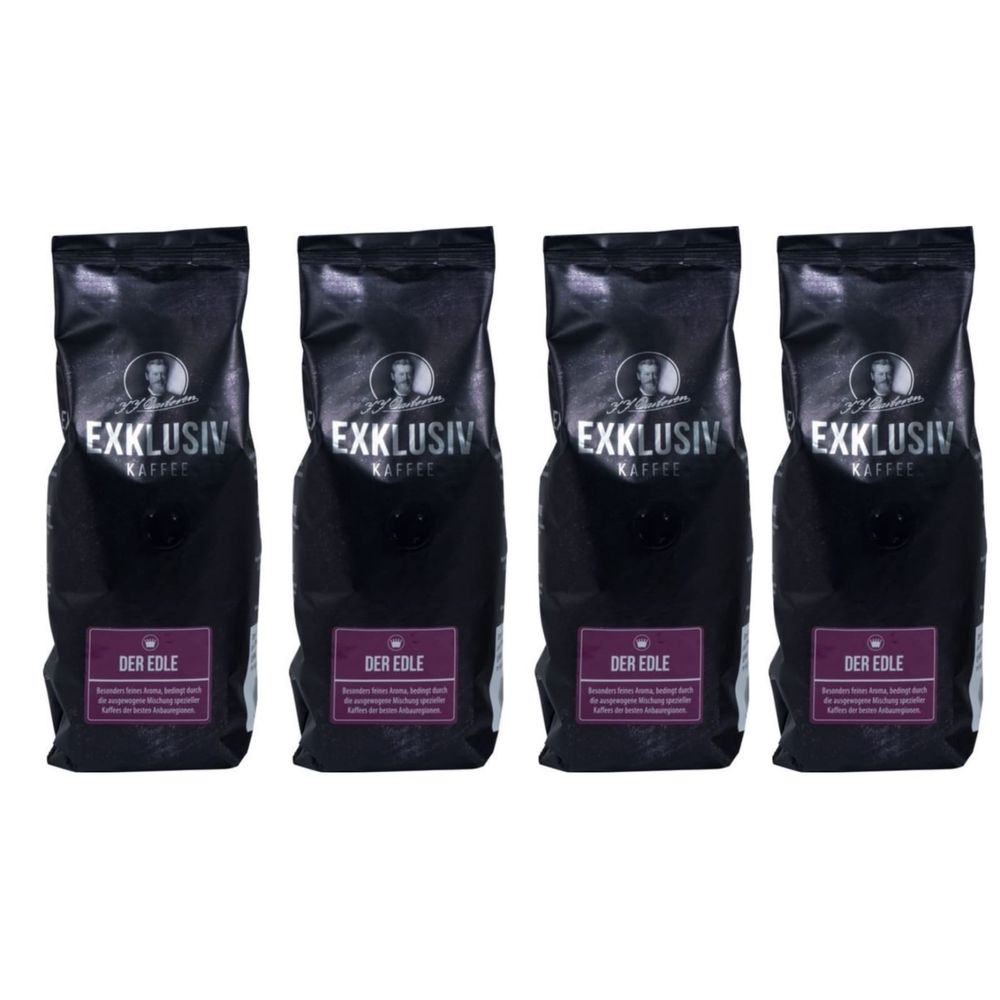 Кофе в зернах Exklusiv Kaffee Der Edle 250 г, 4 шт