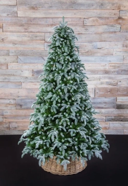 Елка Нормандия пушистая заснеженная 185 см., литая хвоя+пвх, Triumph Tree (73531)