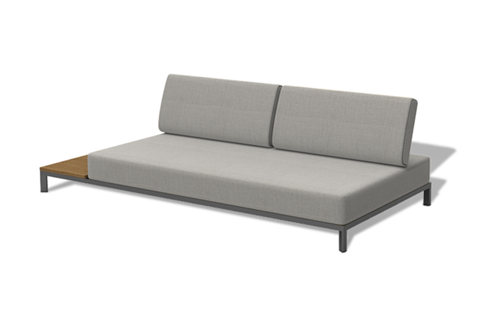 "Амальфи" трансформирующаяся лаунж-зона из алюминия, цвет графит