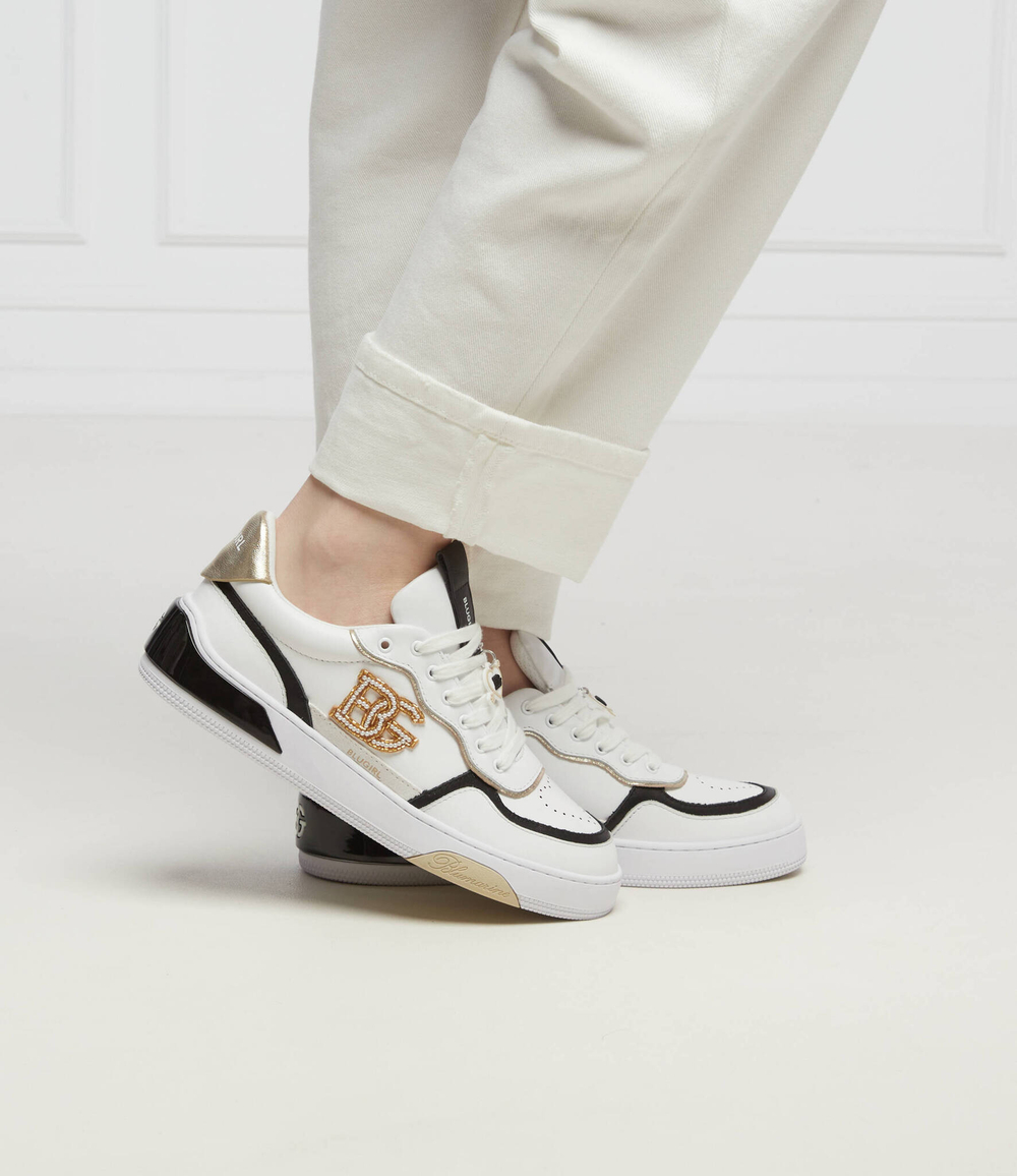 кожаные кроссовки BluGirl Blumarine - белый(6A2509 P0102)