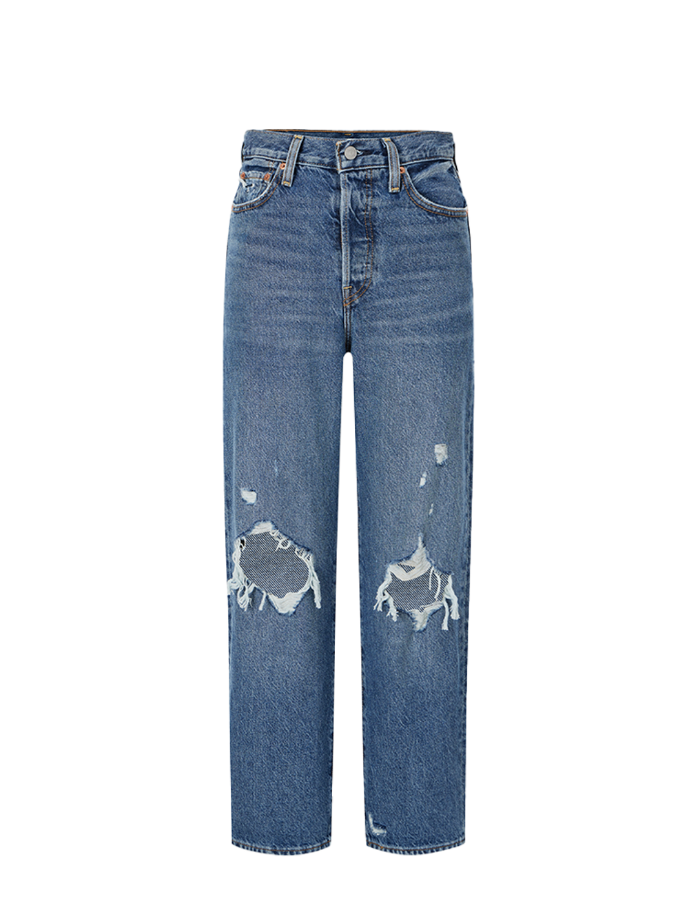 Женские рваные джинсы с завышенной талией Levi's Ribcage Straight Ankle 72693-0180