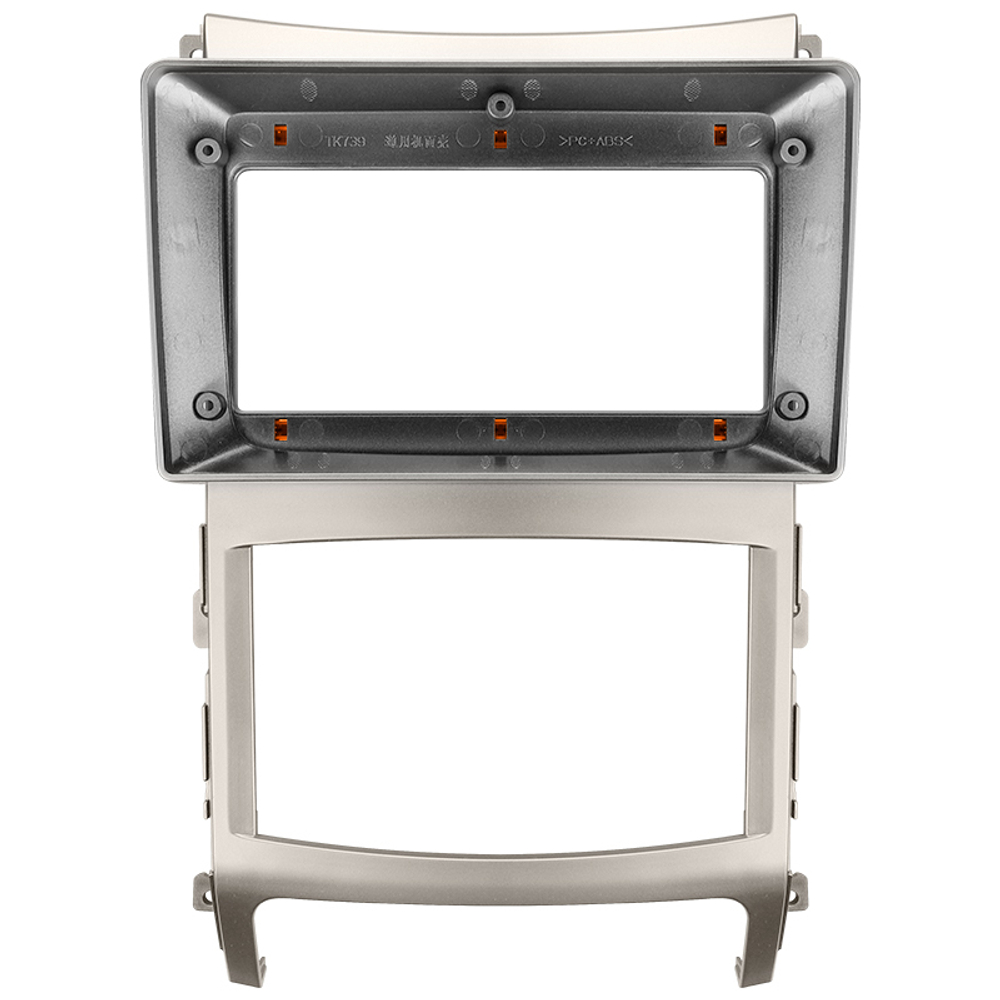 Комплект рамки с разъёмами 9" Hyundai ix55 2008-2013 (серебро) - Car-Smart 9515