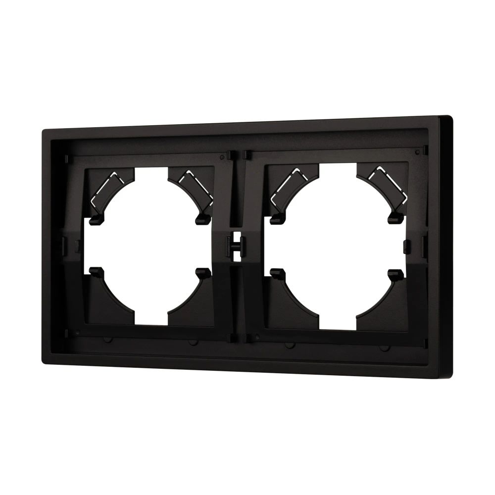 Рамка пластиковая FRM-TENDO-PL-2-BK (Arlight, Черный) 053840