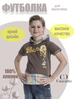 Футболка для мальчика с капюшоном