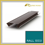 Угол внутренний (вид 1) сложный 75мм RALL 5021-Водная синь 2м