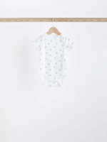 Боди с коротким рукавом для малышей Next K79-655, 7 шт., Белый, Голубой