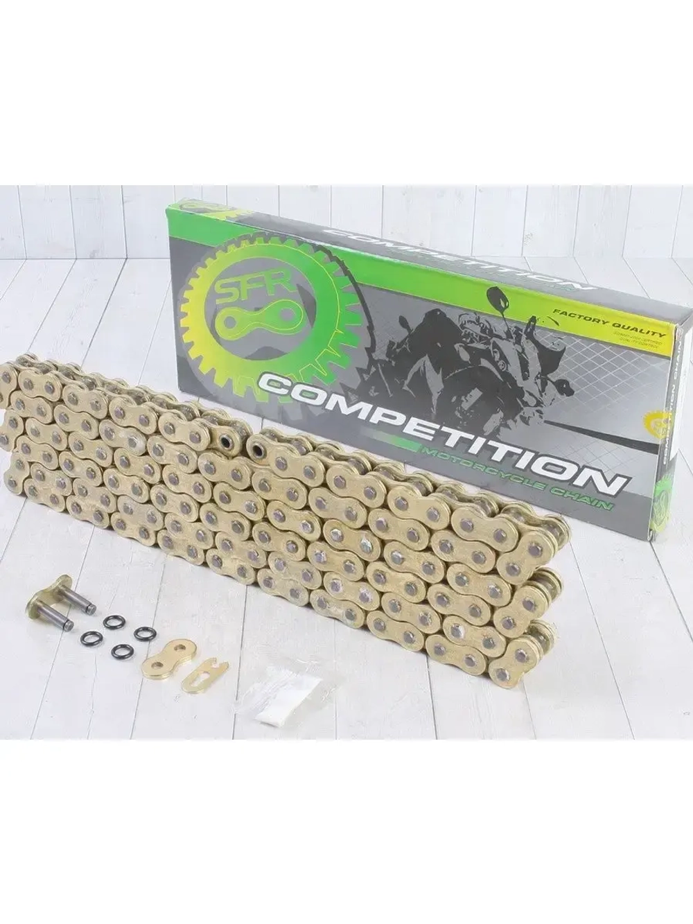 Цепь привода 428H-O 110L (сальниковая O-Ring) золотая