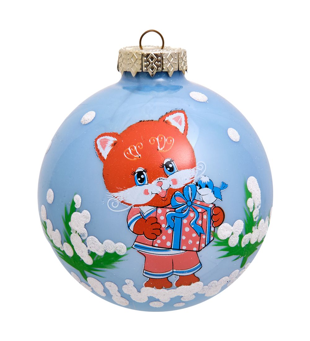 Элита НФШ-1285 Набор ел.украшений Шар 2шт «Веселая компания» 80 мм