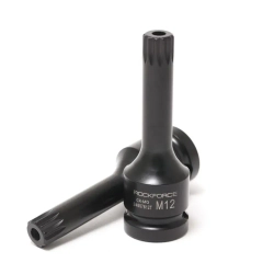 Головка-бита SPLINE глубокая ударная1/2'', M5 с отверстием RockForce##Rock FORCE RF-24807805T