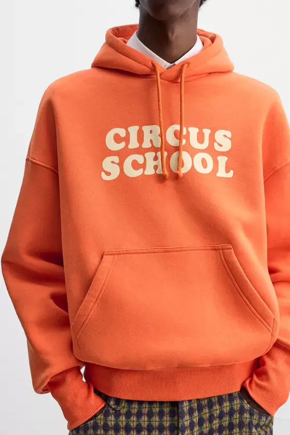 ZARA X HARRY LAMBERT ТОЛСТОВКА С КАПЮШОНОМ, ОРАНЖЕВЫЙ