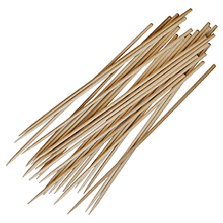 Шампурчики[100шт] бамбук ,L=150,B=3мм бежев. арт. 06080122