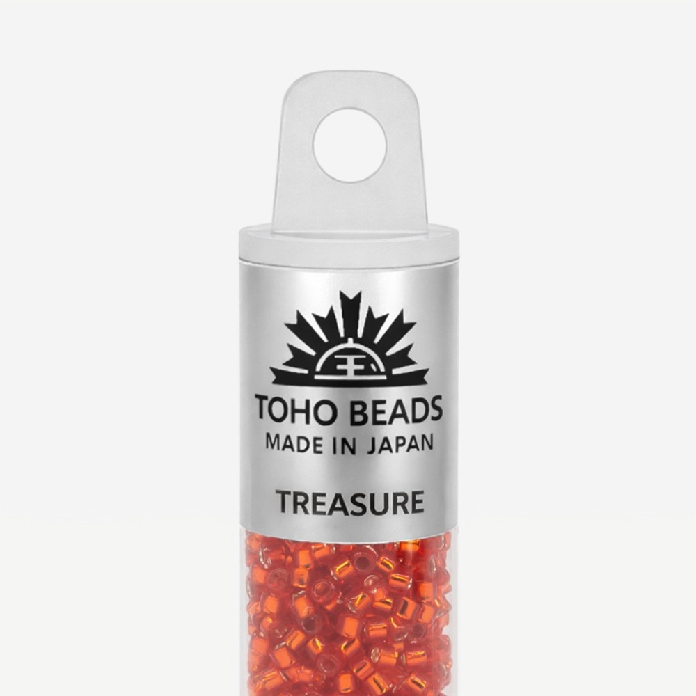 Японский бисер TOHO Treasure (№25), с внутренним серебрением, прозрачный