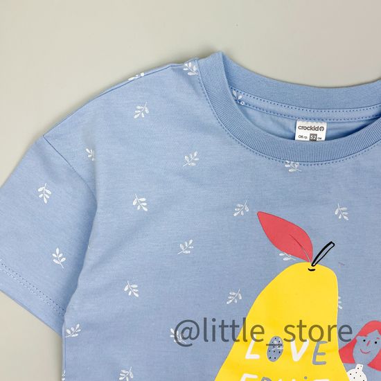 Платье "Грушевый сад" хлопковое, небесно-голубой