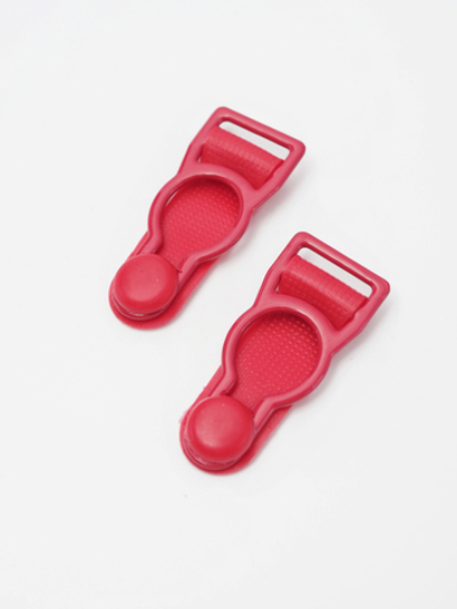 Чулкодержатель красный металлический ширина 10 мм