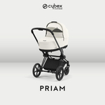 Коляска Cybex Priam IV Matt Black complete Aton S2 Hibiscus Red Base One 4 в 1 Off White