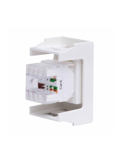 Розетка компьютерная 1-м 1мод. Viva RJ45 кат.6 бел. DKC 45058
