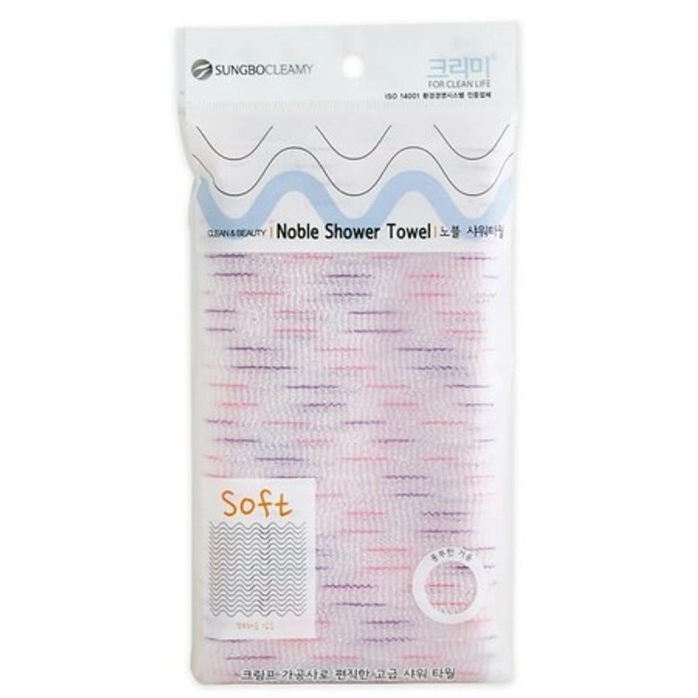 CLEAN&BEAUTY Мочалка для душа (28х95) SUNG BO CLEAMY Noble Shower Towel