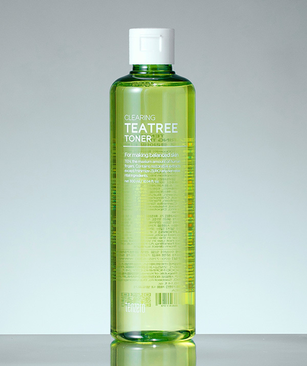 Балансирующий тонер с экстрактом Чайного дерева Tenzero Clearing Teatree Toner 300мл