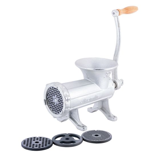 Мясорубка механическая чугунная Kamille KM-6527 со сменными насадками