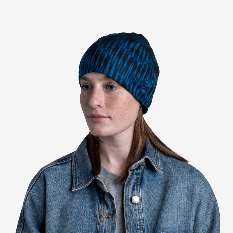 Тонкая флисовая шапочка Buff Hat Polar Microfiber Zoom Blue Фото 2