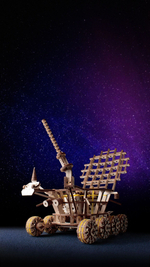 Деревянный конструктор, сборная модель EWA Робот Луноход