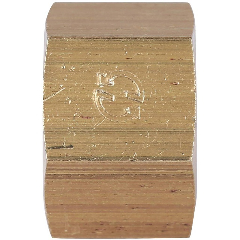 Заглушка с внутренней резьбой STOUT SFT 0026 - 1/4" (для стальных труб, латунь без покрытия)