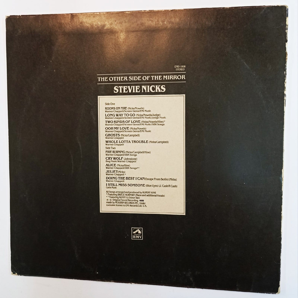 Винтажная виниловая пластинка Stevie Nicks The Other Side Of The Mirror (India 1990)