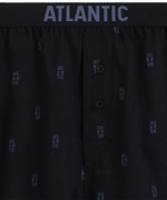 Мужские трусы боксеры Atlantic, набор из 2 шт., хлопок, черный + темно-серый, 2MBX-086