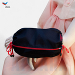 Чехол с открытой кистью на аппарат Илизарова. Ткань Саржа. Цвет изделия черный, молния красная. Размер PPO 1