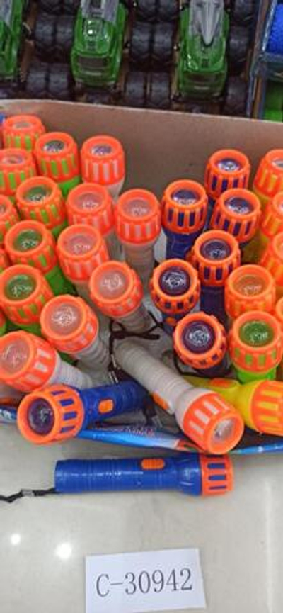 Фонарик 11 см, 4 цвета микс, с-30942