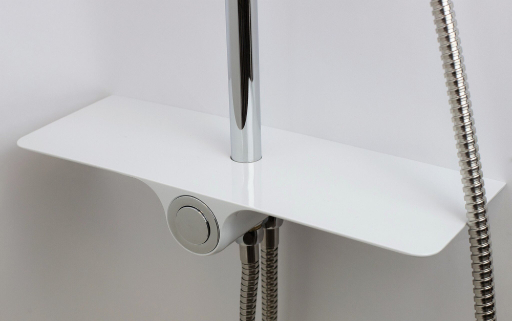Душевая стойка Esko ST1010shelf Хром Белый