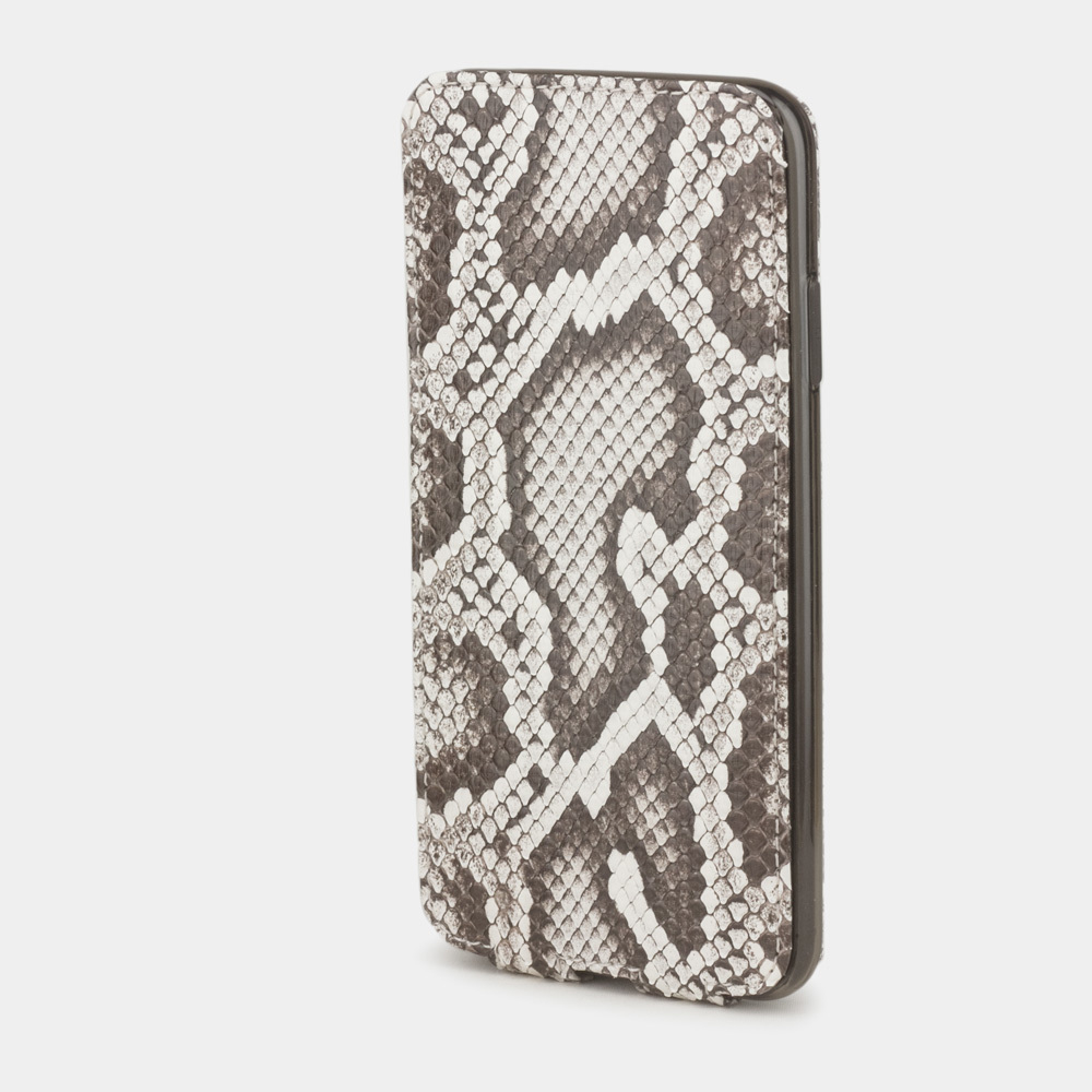 Leather case for iPhone XS Max ~ python natural