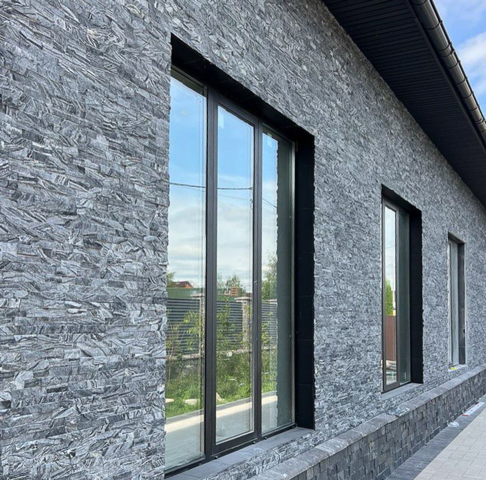 Натуральный камень Мрамор (кварцит) древесный серый Pharaon 150x600x10-20 Неоклассик