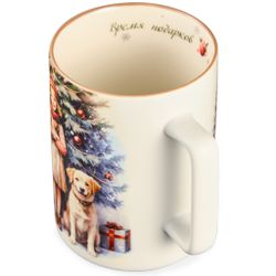 КРУЖКА LEFARD "ВРЕМЯ ПОДАРКОВ И СЮРПРИЗОВ" 400МЛ