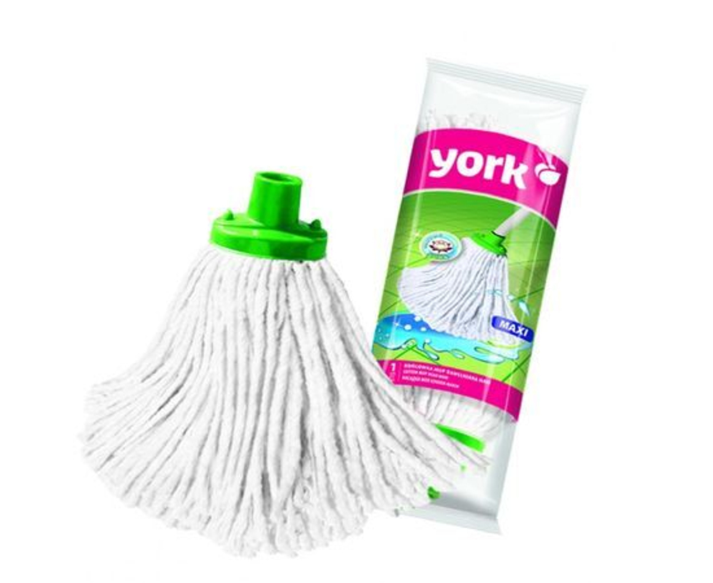 Насадка МОП для швабры веревочная хлопок (юбка) длина 21см Макси 73020 York