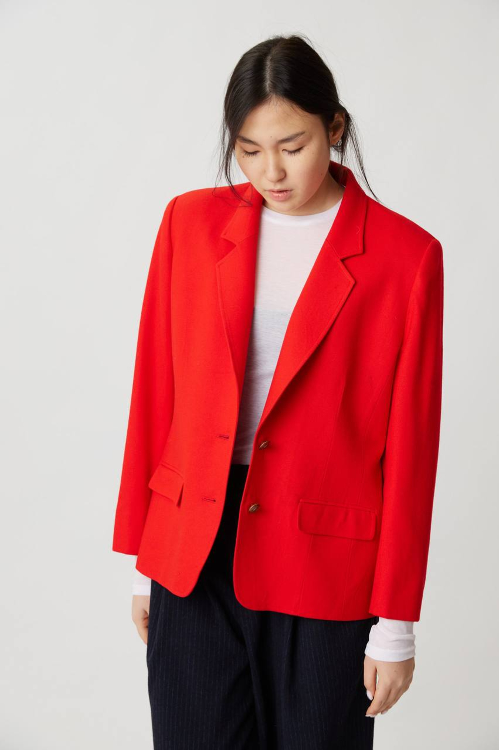 Винтажный красный жакет