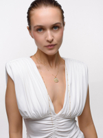 Колье "Sun white pearl" Gold
