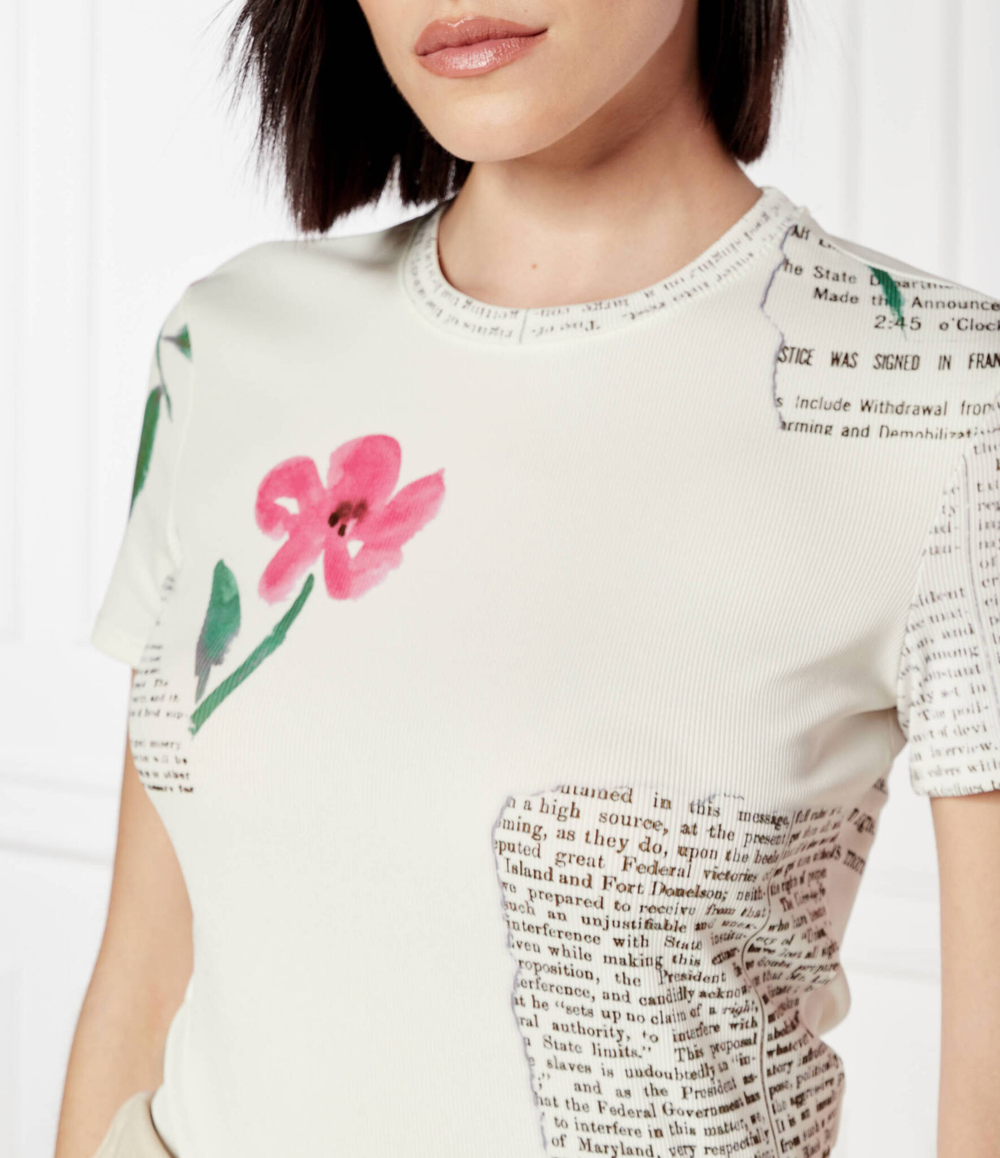 Футболка MIRNA Desigual - экрю(24SWTK10)