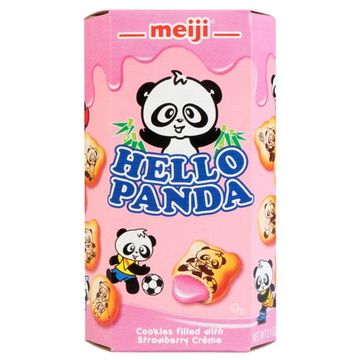 Печенье Meiji Hello Panda с клубничной начинкой, 45 г (Индонезия)